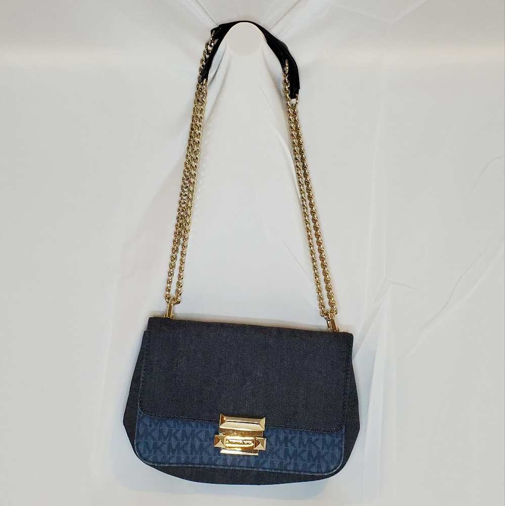 Michael Kors Sloan 2-way denim crossbody/shoulder bag